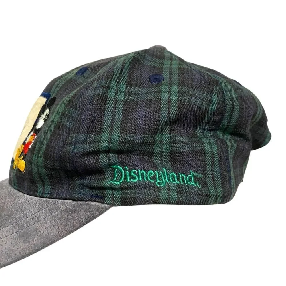 Vintage Disney- Goofy Hat Co. - Mickey Mouse Plaid Adjustable Hat 1990's in OS